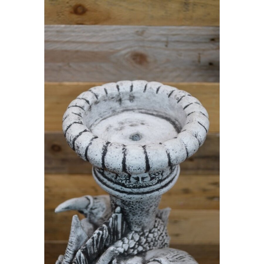 Draak met een zuiltje achter zich-7