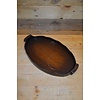 Ovaal dienblad van hout