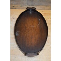 Ovaal dienblad van hout