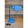 Bureaulamp metaal blauw wit