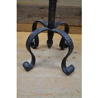 thumb-Kandelaar smeedijzer met grote kaars-2