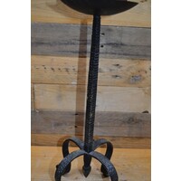 thumb-Kandelaar smeedijzer met grote kaars-3