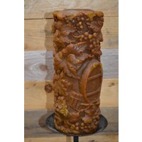 thumb-Kandelaar smeedijzer met grote kaars-6