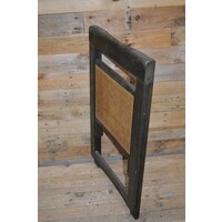 thumb-Ouderwetse vintage houten klapstoel-2