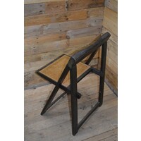 thumb-Ouderwetse vintage houten klapstoel-6
