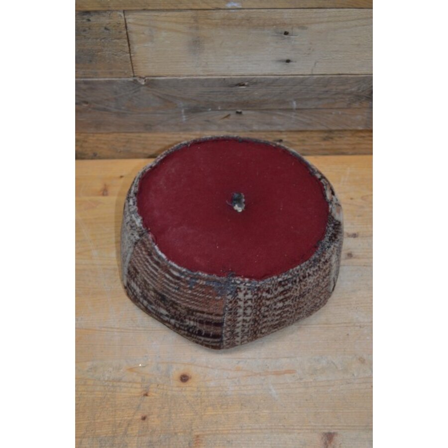 Ouderwetse voetkussen poef-3