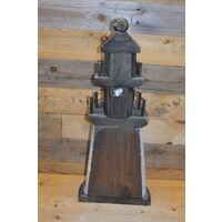 thumb-Decoratie halve vuurtoren van hout-3