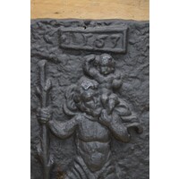 thumb-Heilige Christoffel met kindje Jezus op de schouder haardplaat-3