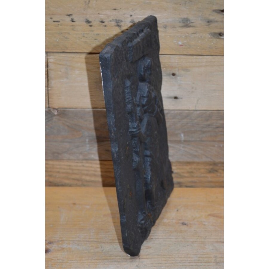 Heilige Christoffel met kindje Jezus op de schouder haardplaat-4