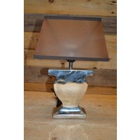 thumb-Schemerlamp met lampenkap en metalen poot-2