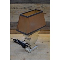 thumb-Schemerlamp met lampenkap en metalen poot-1