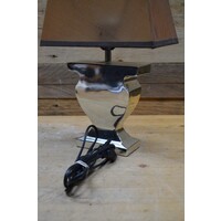 thumb-Schemerlamp met lampenkap en metalen poot-3