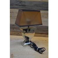 thumb-Schemerlamp met lampenkap en metalen poot-5