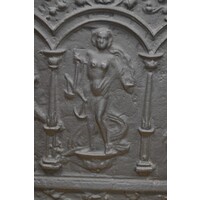 thumb-Gietijzeren kachelplaat met 3 personen-3