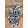 Gorilla aap betonnen beeld