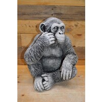 thumb-Chimpansee aap klein betonnen tuinbeeld-1