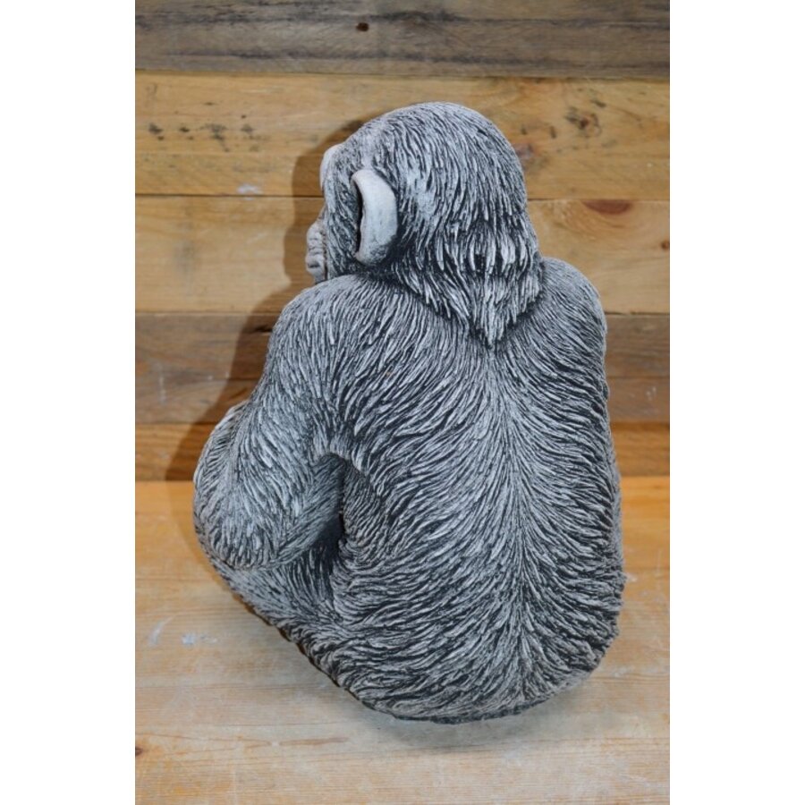 Betonnen beeld van een chimpansee met aansprekend uiterlijk-4