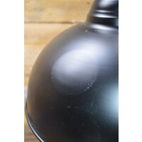 thumb-Zwarte hanglamp met rood koper kleur binnenkant-2