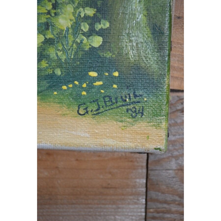 Landelijk schilderij van G.J. Bruil 1984-3