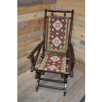 thumb-Antieke Engelse schommelstoel-2
