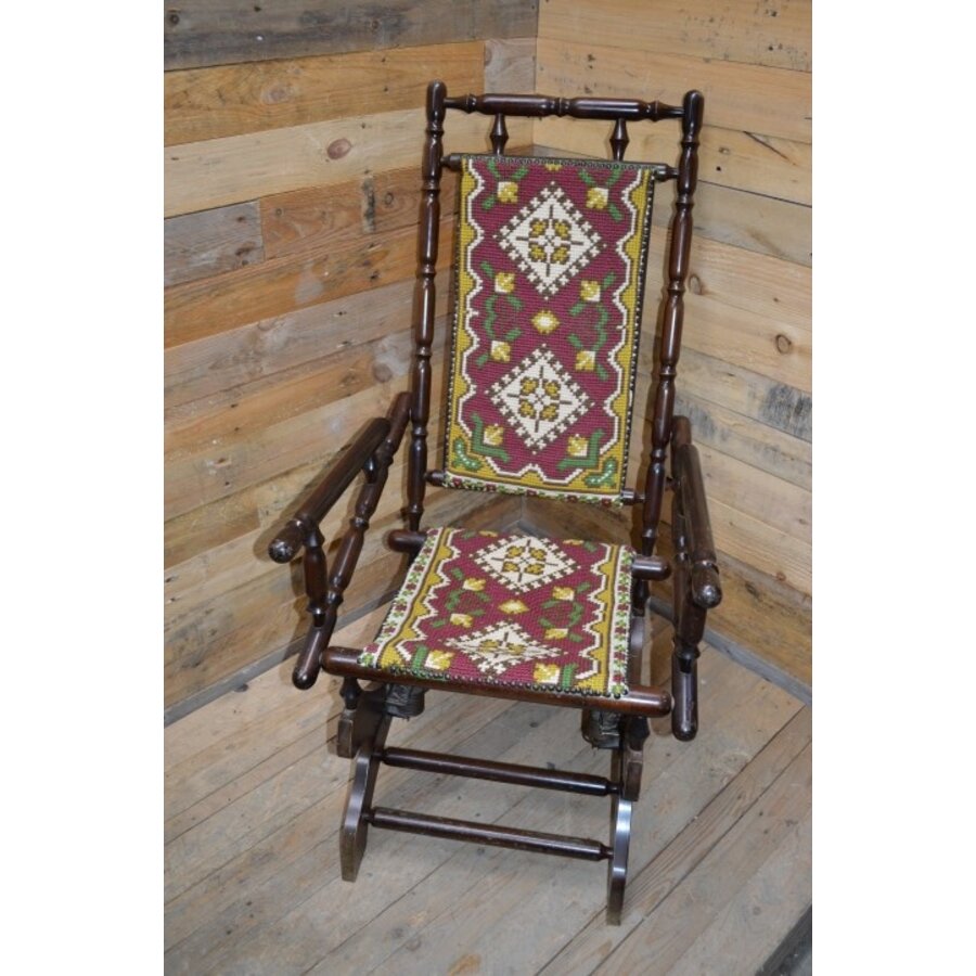 Antieke Engelse schommelstoel-2