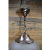 thumb-Vintage hanglamp mid century met geslepen glazen bol – sfeerlamp-5