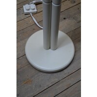 thumb-Vintage staande vloerlamp jaren 70 van beukenhout met beweegbare lampen-8