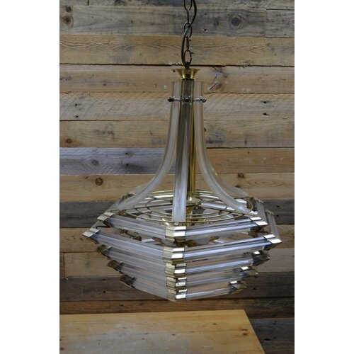Hanglamp metaal met kunststof 