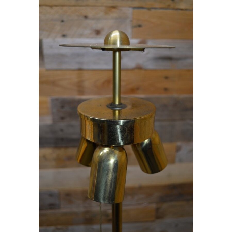 Vintage messing vloerlamp Empire stijl jaren 70-3