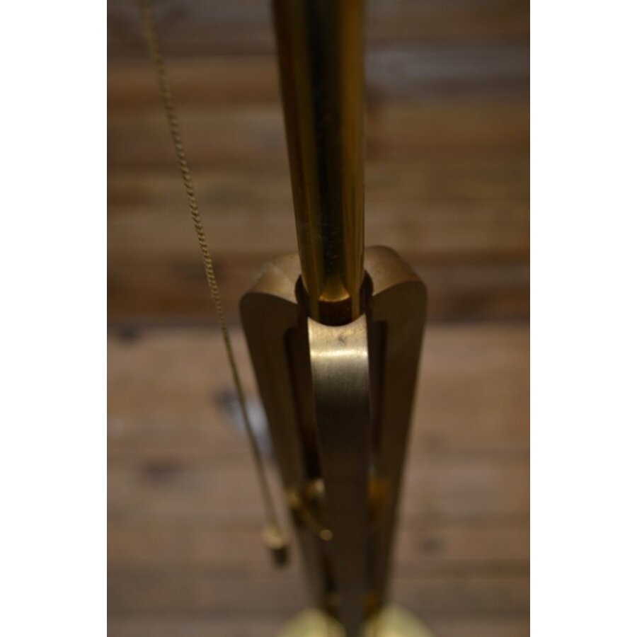 Vintage messing vloerlamp Empire stijl jaren 70-4