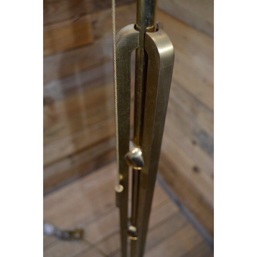 Vintage messing vloerlamp Empire stijl jaren 70-5