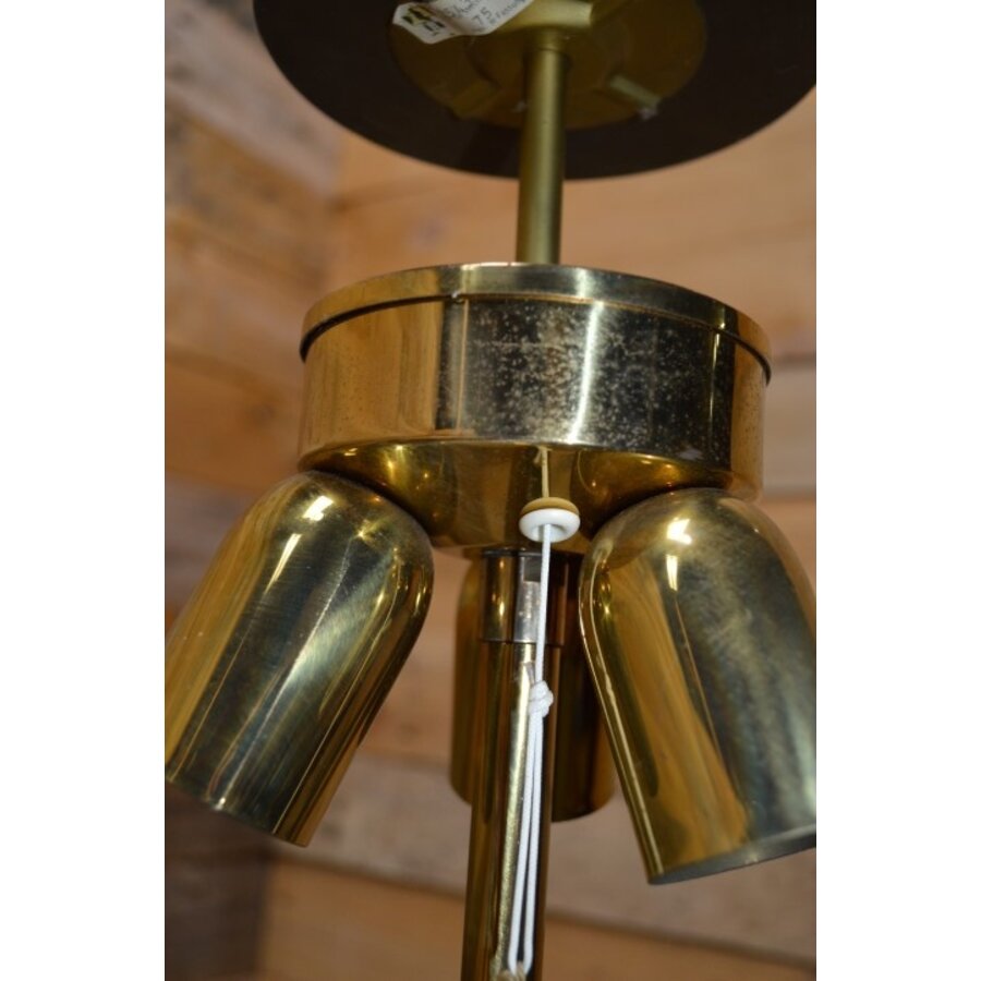 Vintage messing vloerlamp Empire stijl jaren 70-6