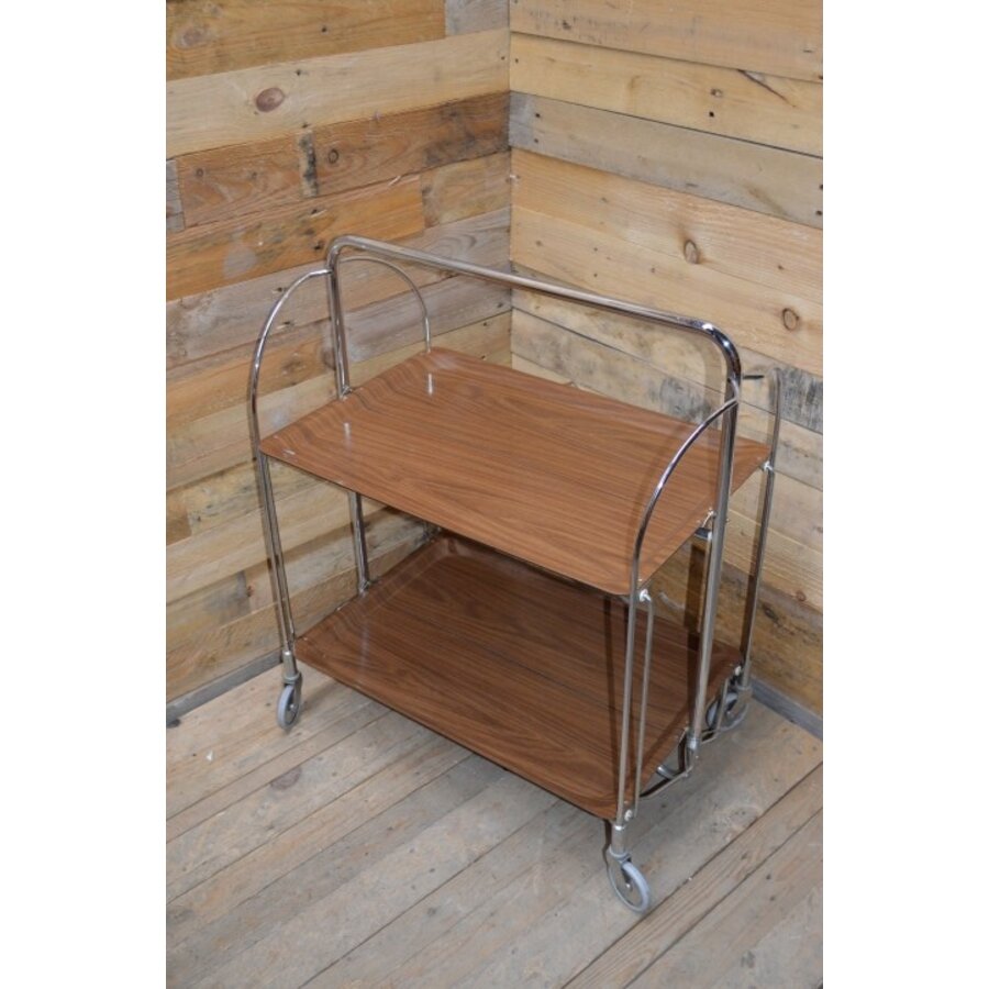 Retro serveerwagentje inklapbaar-1