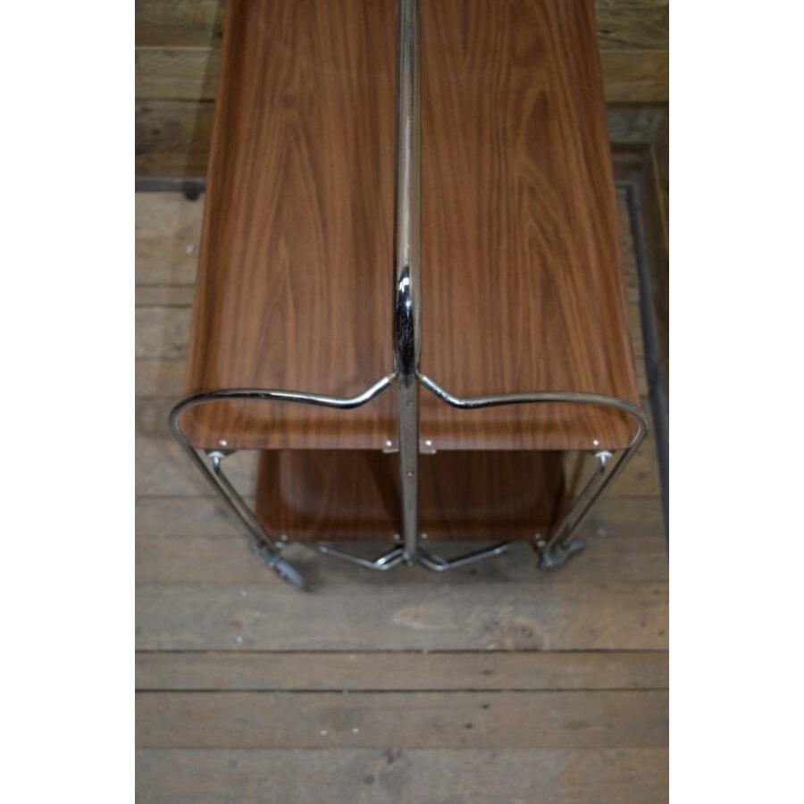 Retro serveerwagentje inklapbaar-6