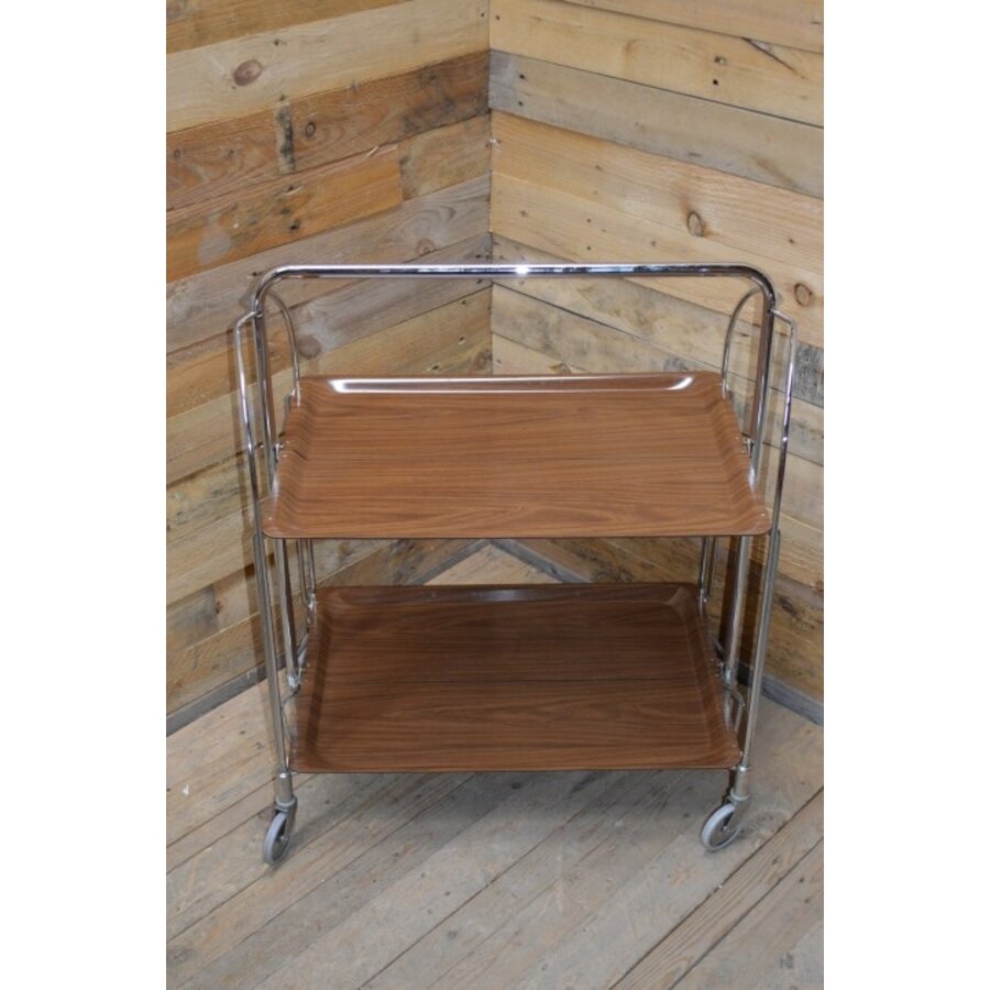 Retro serveerwagentje inklapbaar-7