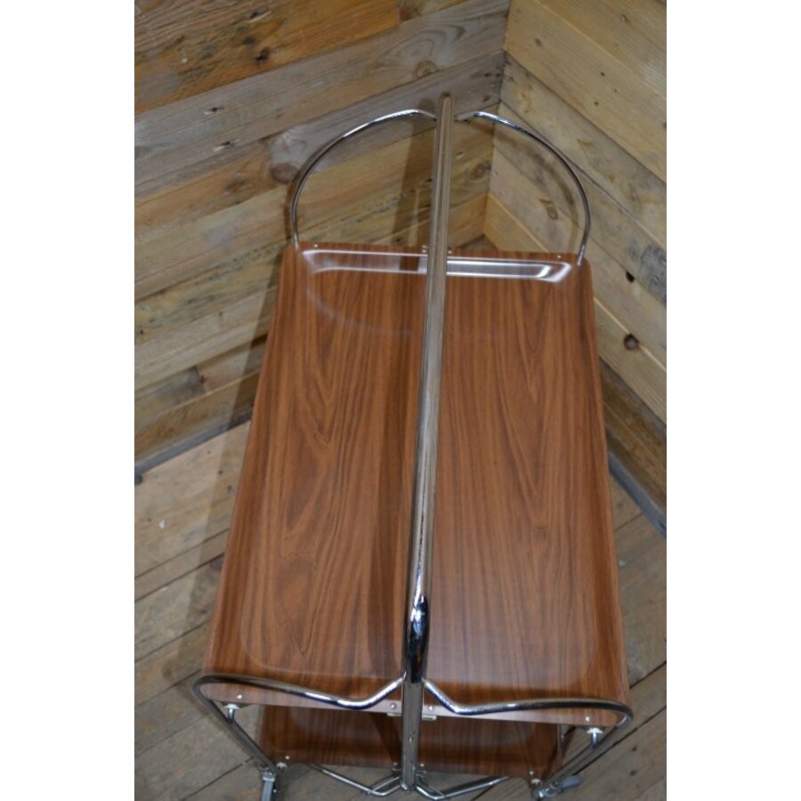 Retro serveerwagentje inklapbaar-8