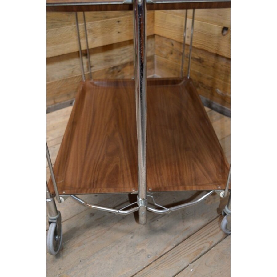 Retro serveerwagentje inklapbaar-9