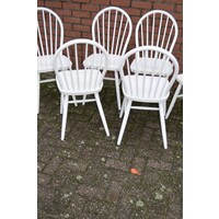 thumb-Witte keukenstoelen 6 stuks-5