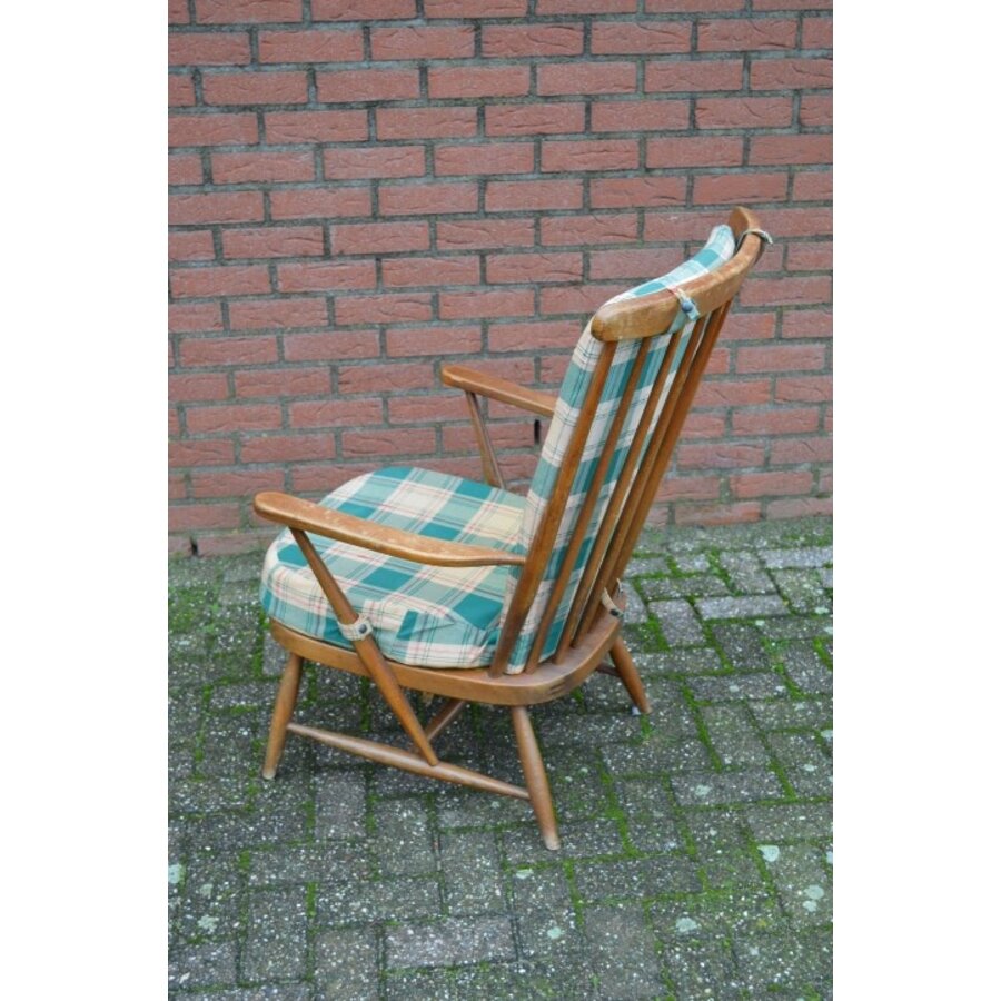 Retro armfauteuil met kussens opknapper-3