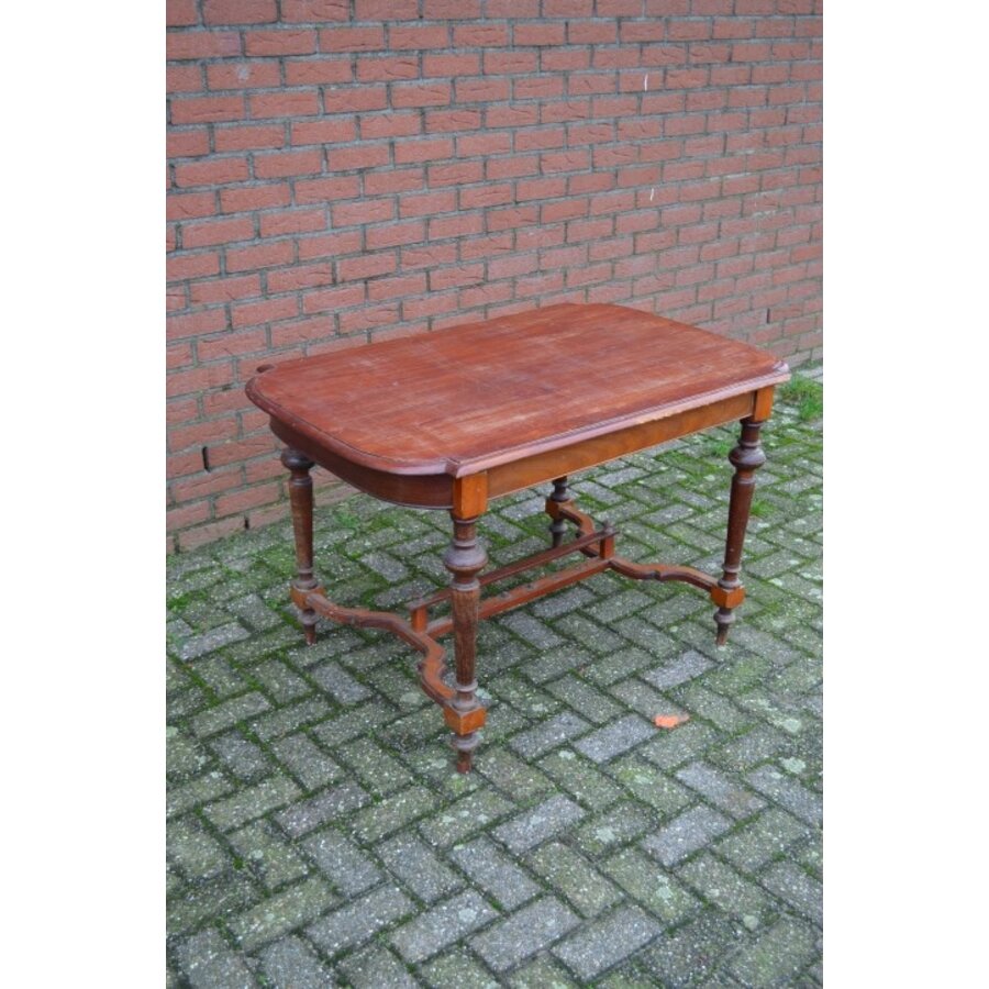 Mahonie eettafel opknapper-1