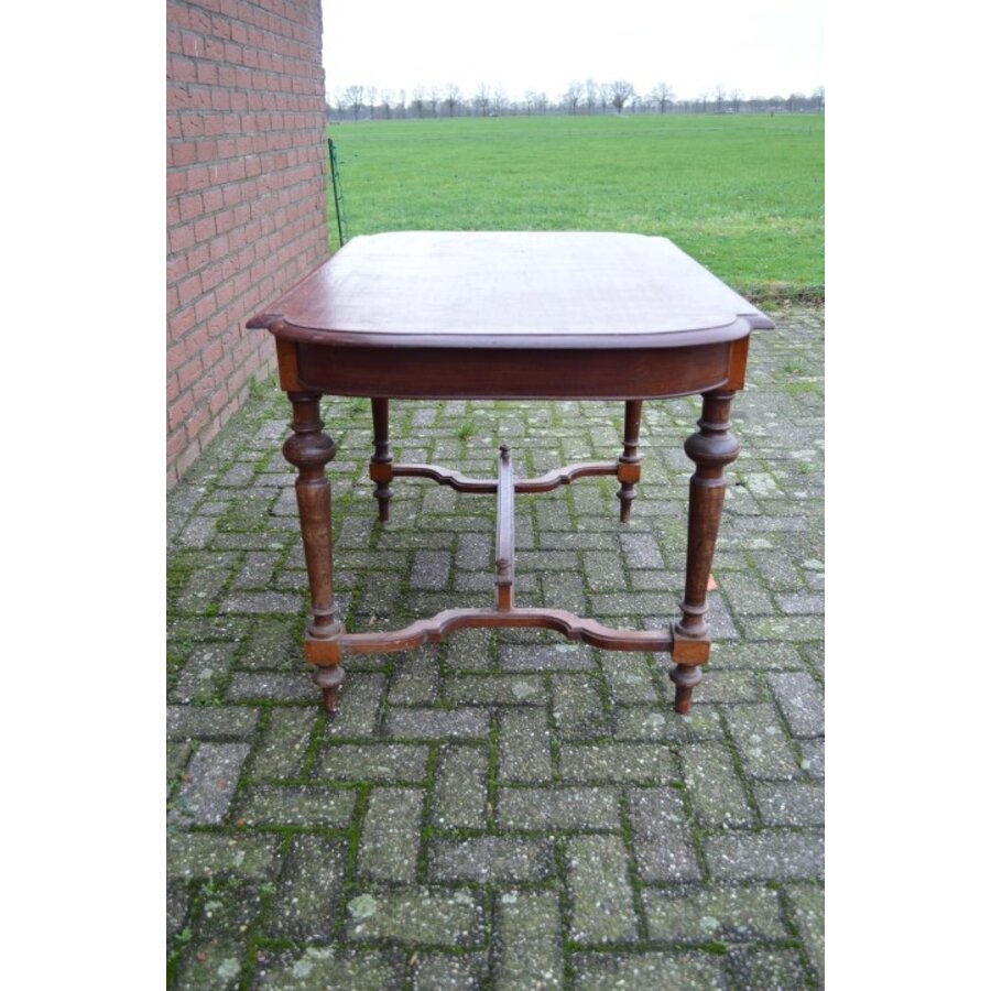 Mahonie eettafel opknapper-4