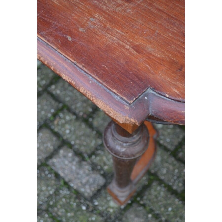 Mahonie eettafel opknapper-6