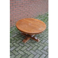 thumb-Ronde eiken salontafel-4