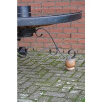 thumb-Karrewiel eettafel met glazen blad-3