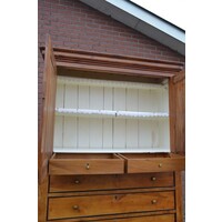 thumb-Biedermeier Kabinet kast kersen of linnenkast-4