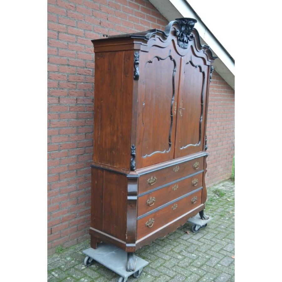 Antiek kabinet linnenkast-3