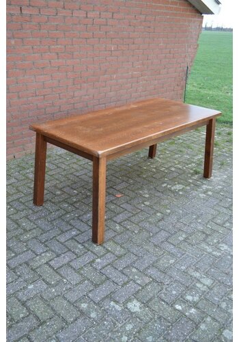 Eettafel rechthoekig donker eiken 