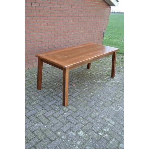 Eettafel rechthoekig donker eiken 