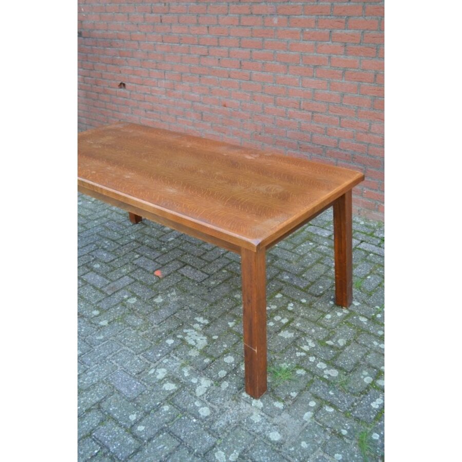 Eettafel rechthoekig donker eiken-7