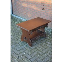 thumb-Ouderwets bijzettafeltje donker eiken-2